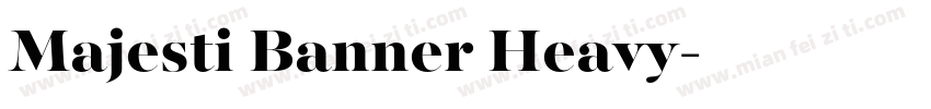 Majesti Banner Heavy字体转换